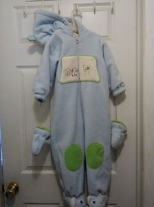 Baby Beginnings 24M Blue Puppy Snowsuit